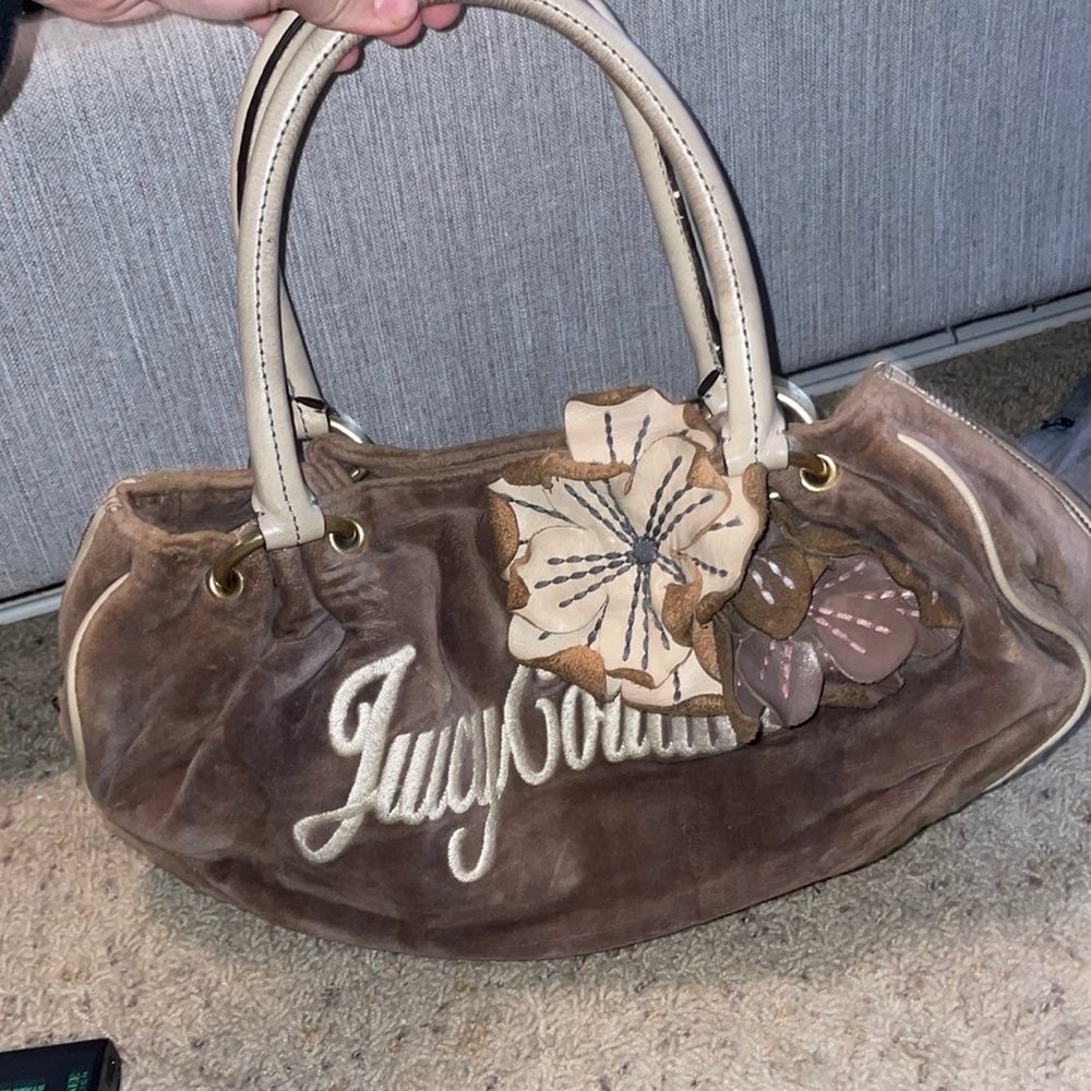 Y2K Tan Juicy Couture handbag